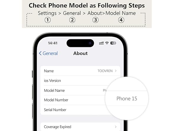 TOOVREN Wallet Case for iPhone 15 Case