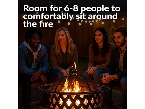 Sunnydaze Crossweave Outdoor Fire Pit