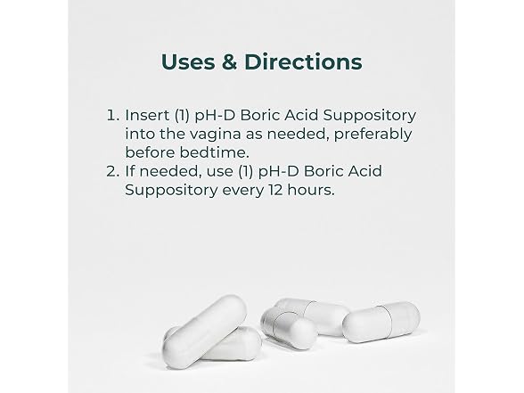 pH-D Boric Acid Suppositories