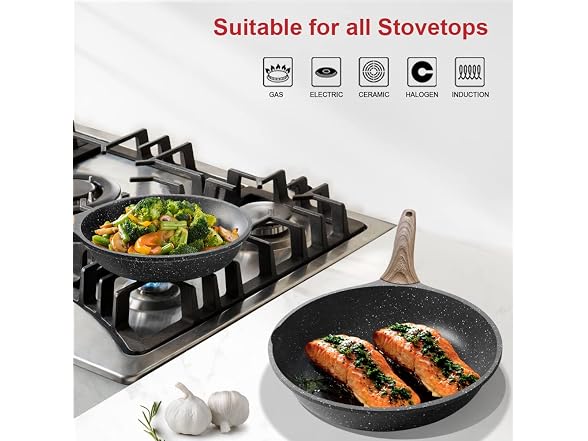 Caannasweis Nonstick Granite Frying Pan Pan,