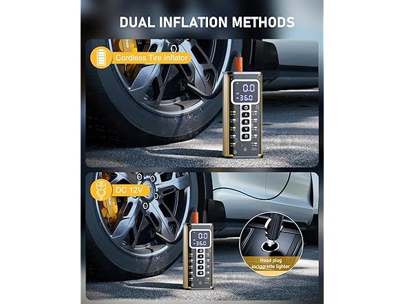 Teffim Portable Air Compressor | 150PSI | 10000mAh