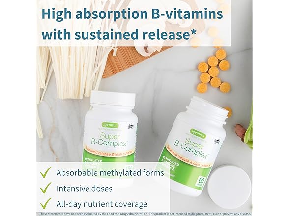 60CT Igennus Super B-Complex Methylated B Vitamins,