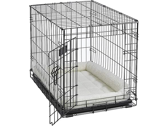 30L-Inch White Fleece Dog Bed or Cat Bed