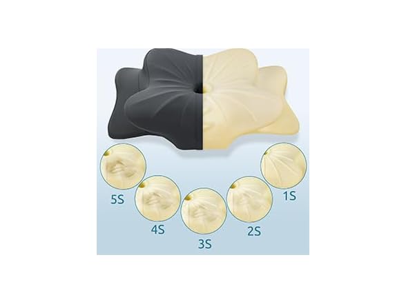DONAMA Cervical Pillow, Dark Grey
