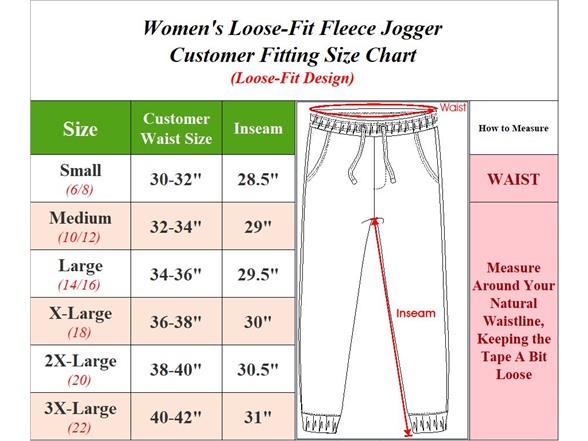 3Pk Womens Fleece Joggers w-Zip Pockets