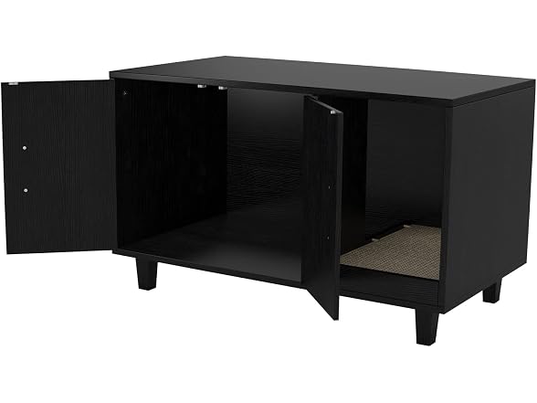 GDLF Modern Wood Pet Crate Cat Washroom Hidde