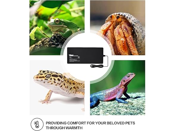 iPower 8 by 18-Inch 24W Reptile Heat Mat