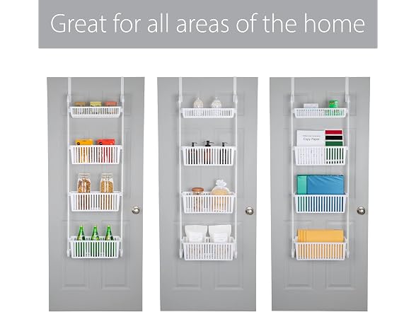 Smart Design 4 Tier Over-the-Door Organizer for Storage - Gallery 7