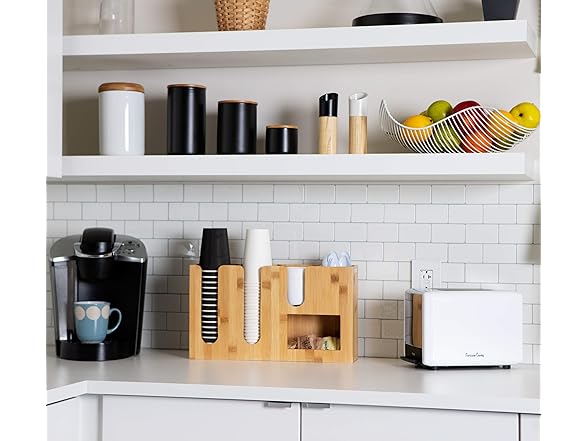 Mind Reader Cup and Condiment Station, Countertop