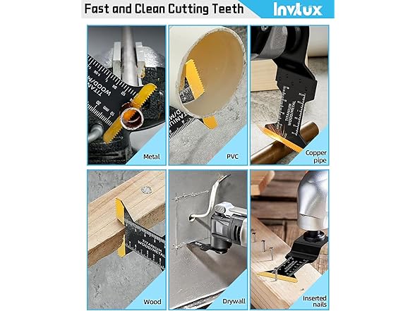 10Pcs Oscillating Saw Blades Titanium