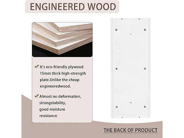 FRITHJILL Bathroom Wall-Mounted Rack w/ Shelves