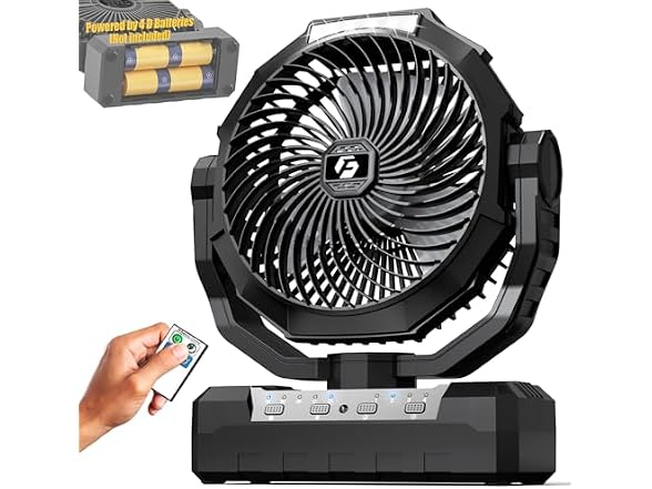 Wavmill D Battery Fan Black