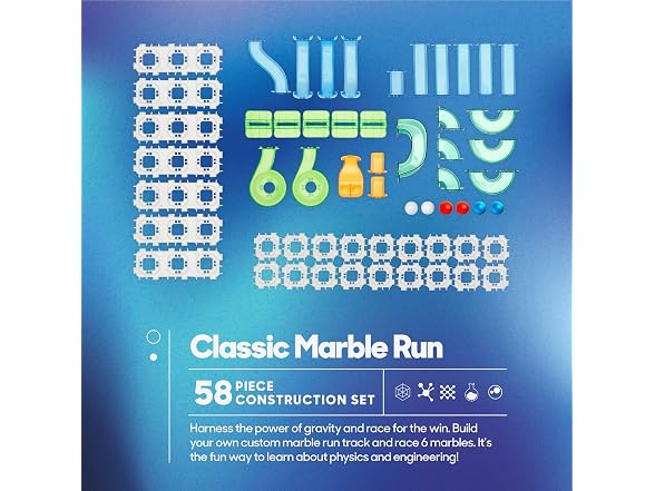 Discovery Marble Run Race Track – 58-Piece