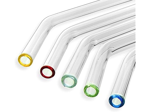 Extra-Wide 10mm Reusable Glass Drinking Straws