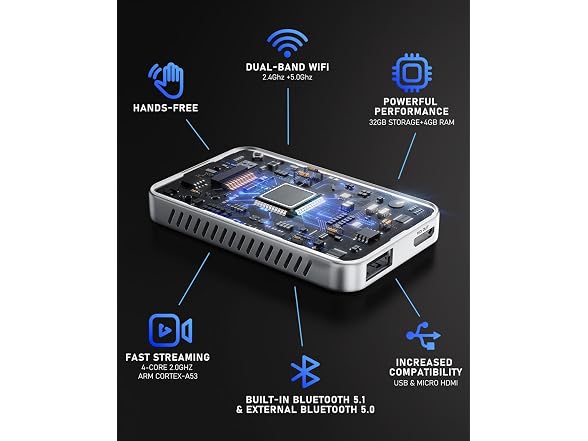 COTOWE Wireless CarPlay Remote Wi-Fi 6