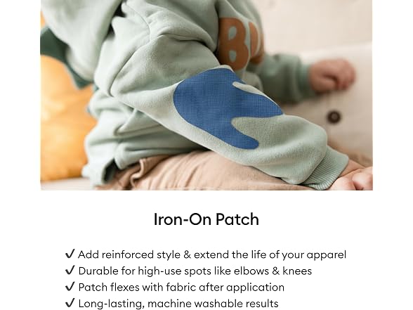 Cricut Iron-On Patch, Denim Blue Tones