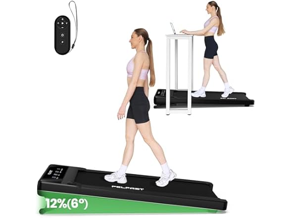 Walking Pad with 12% 6° Auto Incline