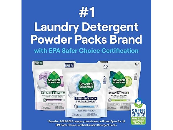 Seventh Generation Detergent, 45ct