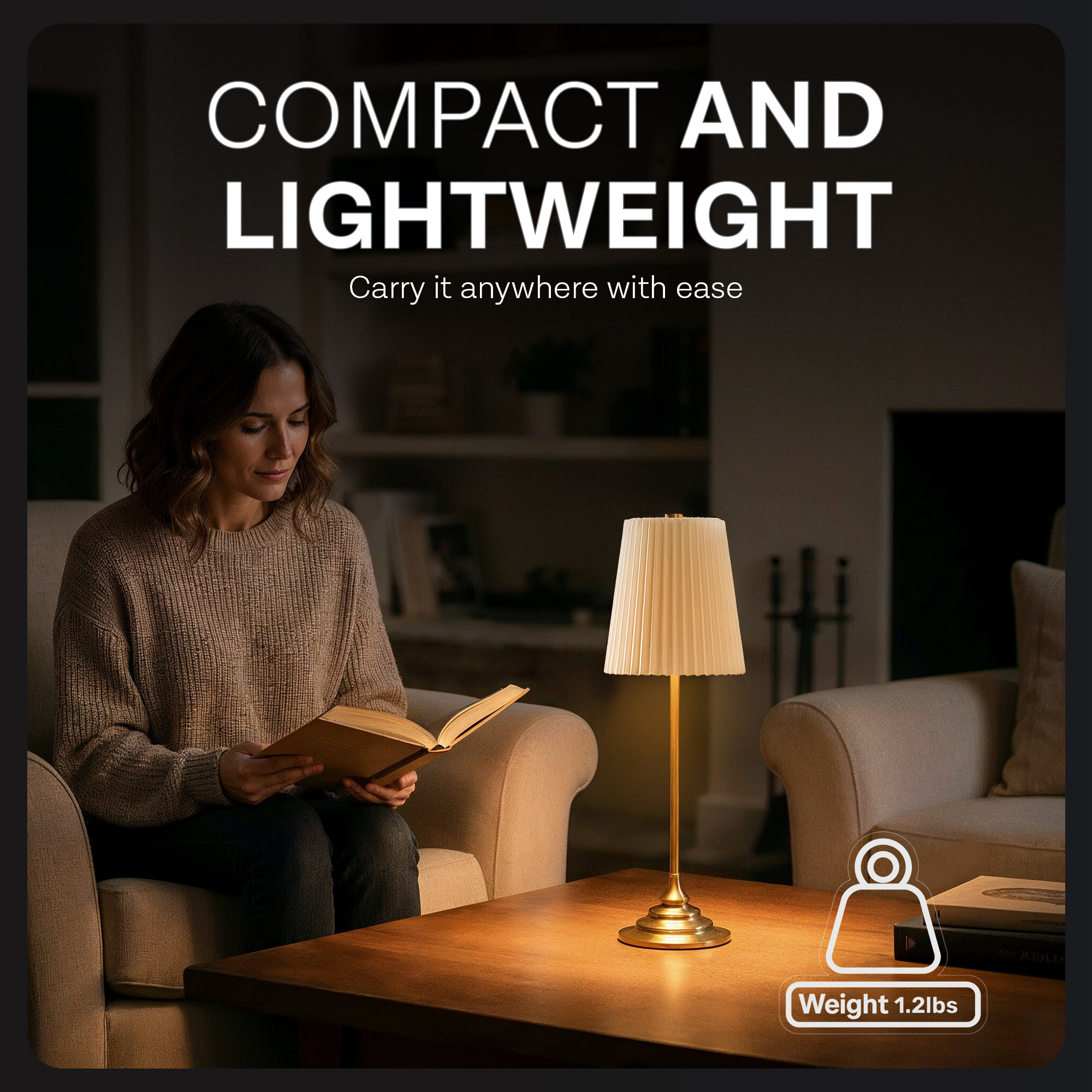 Bell+Howell Pleated Shade Lamp - Gallery 20