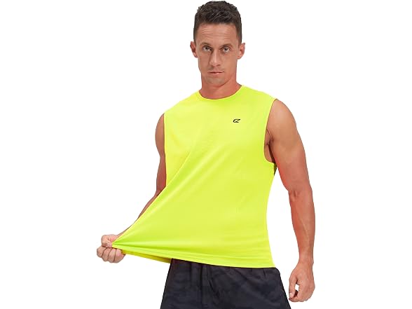 Ezrun Men (3XL) UPF 50+ Quick Dry Sleeveless Shirt
