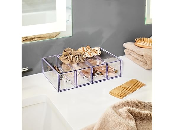 iDesign 4-Drawer Organizer, Clear