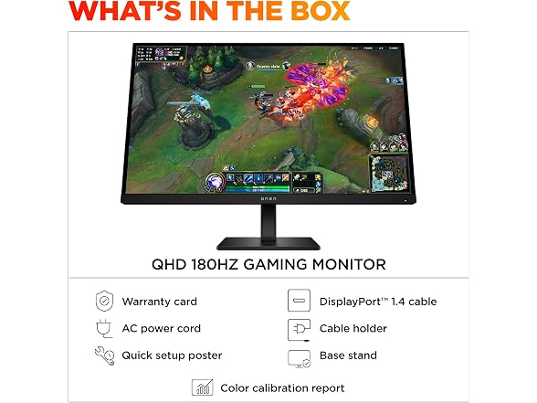 HP OMEN 27q G2 27" QHD 180Hz Gaming Monitor