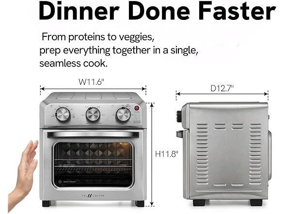 6-in-1 Air Fryer Toaster Oven Combo
