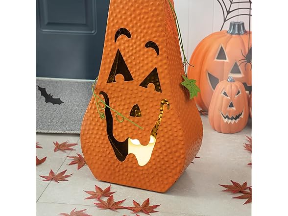 Glitzhome Halloween Jack-O'-Lantern Pumpkin