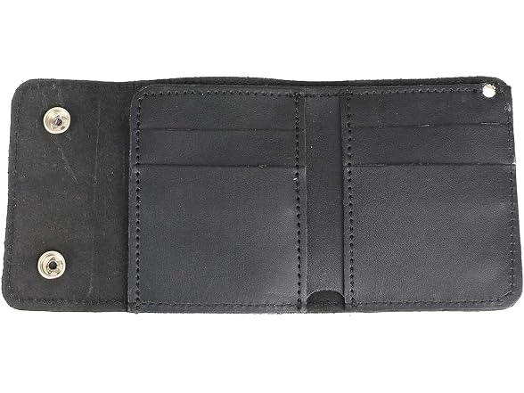 Milwaukee Leather Men's Genuine Leather Tri-Fold Biker Wallet
