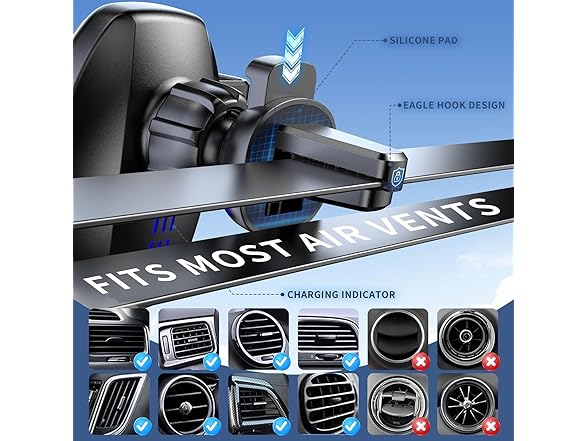 DICEYKNOD Wireless Car Charger