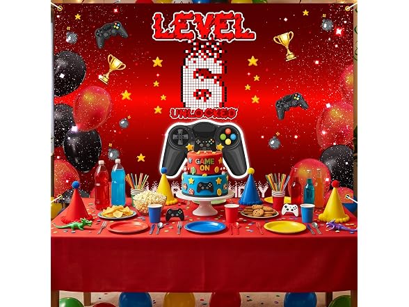 NC Level 6 Unlocked Backdrop Banner