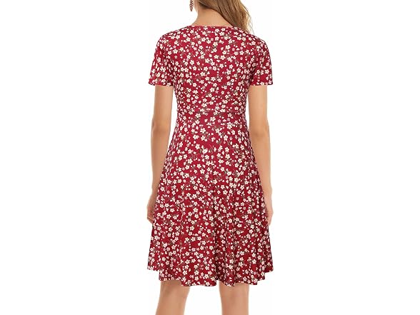 Msbasic Women (M) Flare Dress Empire Waist Dress