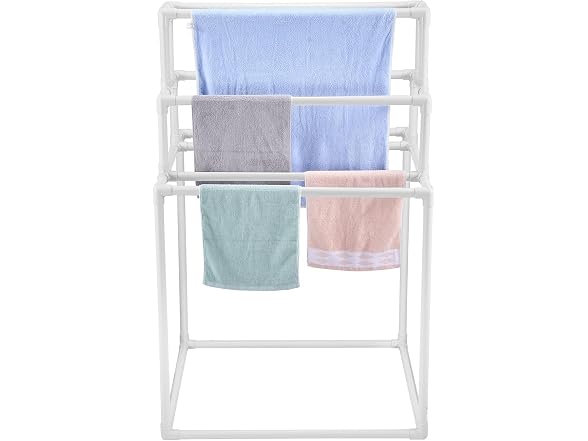 VEVOR Pool Towel Rack, 8 Bars