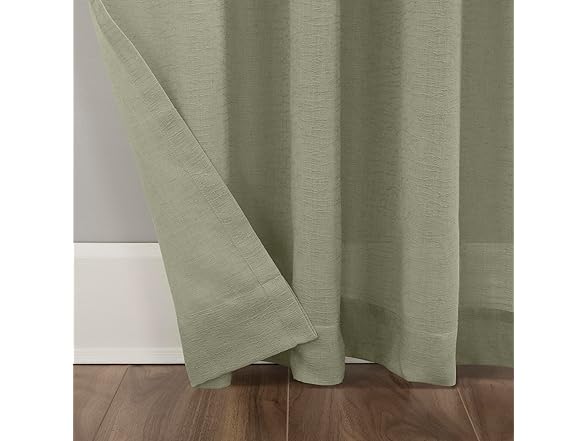 Clean Window Anti-Dust Sheer Curtain 52"x84", Green