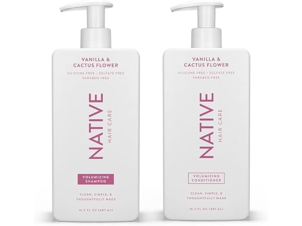 Native Vanilla & Cactus Flower Shampoo and Conditioner