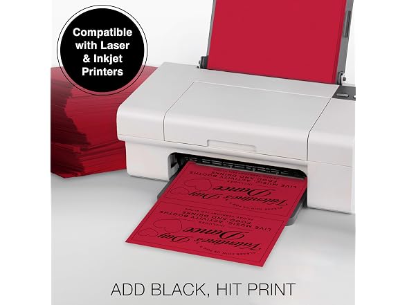 PrintWorks PrintWorks Bright Red Colored Cardstock
