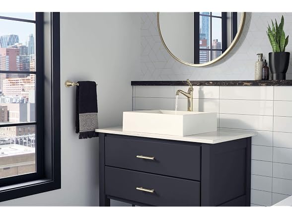 Delta 74808-PN - Towel Bar Bathroom Hardware
