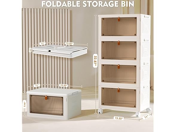 YFXCVSL 4 Tier Plastic Storage Bins