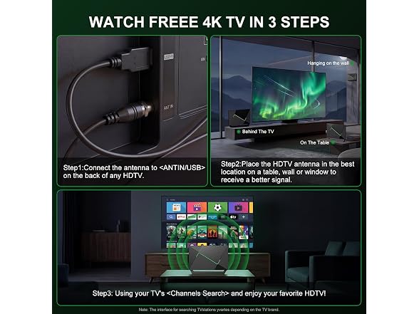QIRUOZ TV Antenna Amplified HD Signal