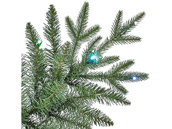 7.5 ft Pre-Lit Holiday Symphony Spruce Artificial Christmas Tree
