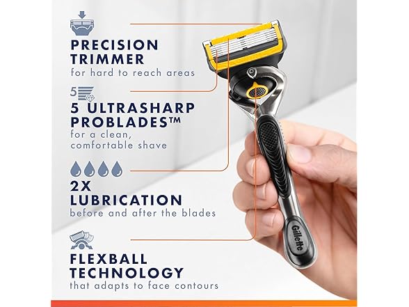 Gillette Fusion5 ProGlide Razor Refills for Men