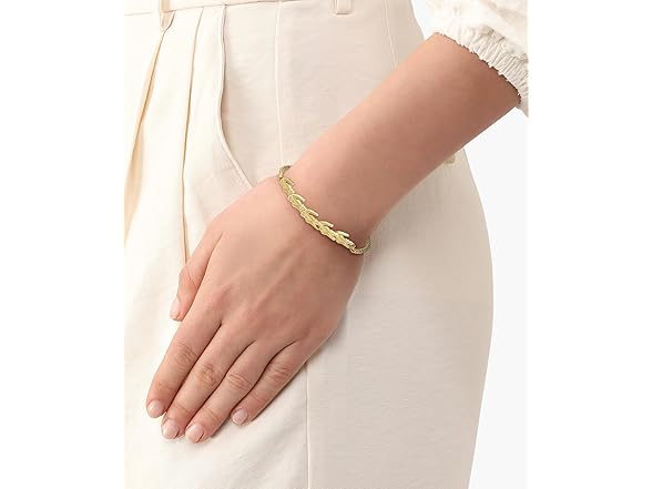 Lacoste Women Gold-Plated Crocodile Bracelet