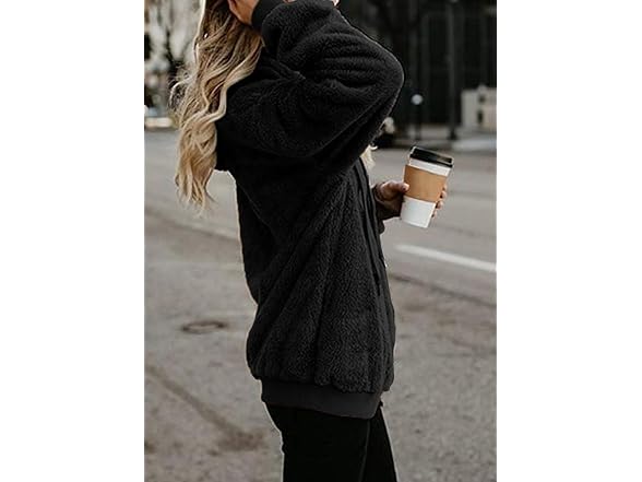 Nirovien Women (S) Full Zip Up Sherpa Hoodie