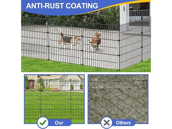 Nessxa 5 Panels No Dig Decorative Garden Fence