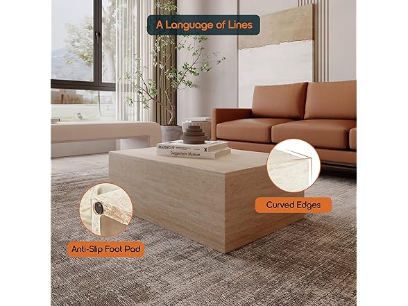 LeisureMod Maya Coffee Table