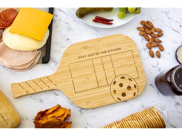 Fox Run Pickleball Paddle Charcuterie Boards, Set of 2 