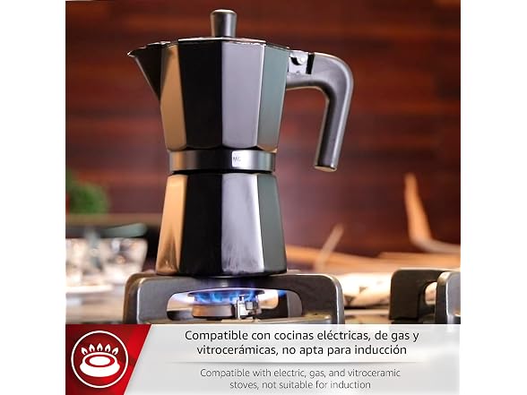 MAGEFESA ® Kenya Noir 12 Cup 600 ml Italian Coffee Maker