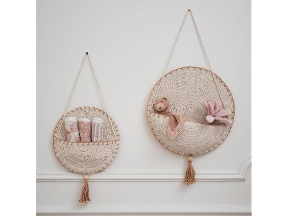 Crane Baby Violet Crochet Wall Hanging