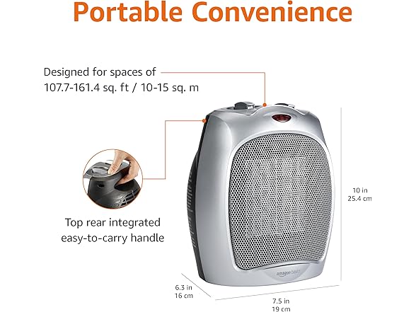 Amazon Basics Ceramic Space Heater 1500W