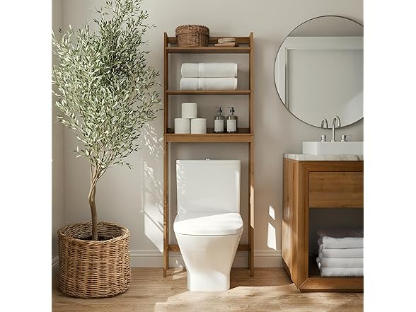 Zenna Home Bamboo Bathroom Spacesaver